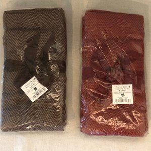 Lot Of 2 NIP Basis Red/Brown 20" Sq Terracotta Napkin Set/4